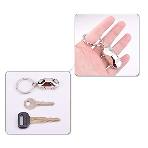 No-Branded HKRSTSXJ Regalo Pendiente del Anillo Llavero Auto Clave Hombres Mujeres Ligera Coche de la Manera Que Labra los Accesorios Auto Modelo