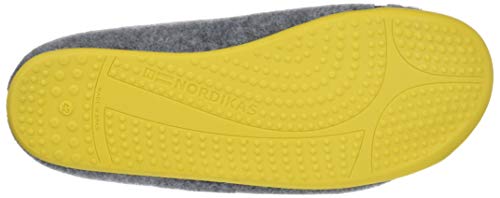 Nordikas Nix, Zapatillas de Estar por casa con talón Abierto Hombre, Gris (Gris 007), 43 EU