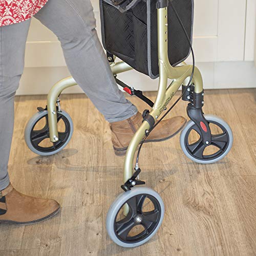NRS Healthcare NRS Freestyle - Andador de 3 ruedas, color dorado champán, 5 kg