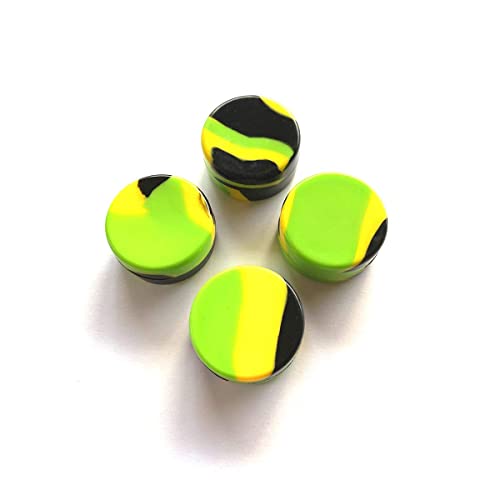 N/S {x2 Pack} Contenedor Mini Tarro de Silicona Antiadherente, Recipiente Pastillero hermético Wax neutraliza olores para Guardar Pasta de Humo, aceites, bálsamos y Pastillas. 5ml