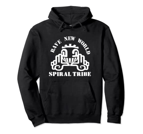 Nuevo Mundo Rave | Tribu Espiral | Techno Hardstyle Gabber Goa Sudadera con Capucha
