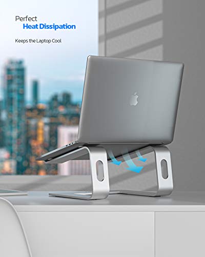 NULAXY Soporte de Portátil Compatible con portátiles DELL, HP, Samsung, Lenovo de 11 a 15,6 pulgadas, plateado