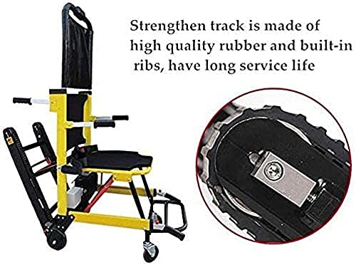 N&W Stair Chair Electric Folding Ambulance Chair Climbing Wheelchair Crawler Evacuation Chair Mobility Aid Stretcher Trolley Aluminum