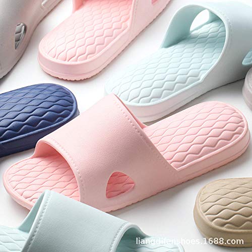 Nwarmsouth Zapatillas de Masaje Sandalias, Sandalias de Masaje de baño, Zapatillas Antideslizantes de Suela Blanda-Pink_39-40, Zapatos de Playa y Piscina Unisex para Adultos