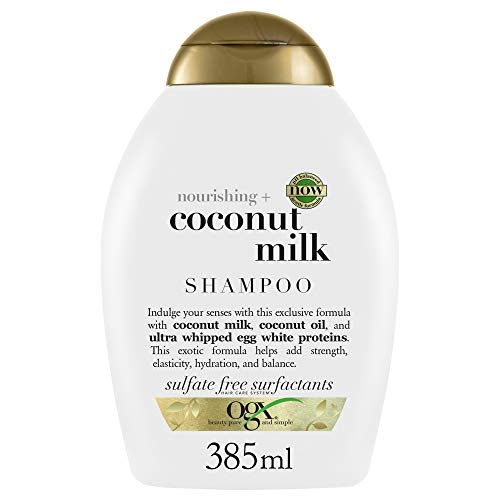 OGX Champú Leche de Coco, Pelo Seco, Elasticidad & Hidratacion, 385 ml