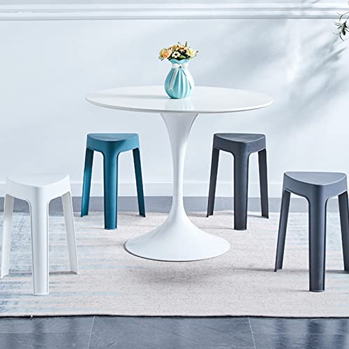 O·Lankeji Taburete Triangular de plástico Moldeado, taburetes apilables Coloridos niños y Adultos,Asiento Flexible Engrosado Antideslizante, para aulas comerciales