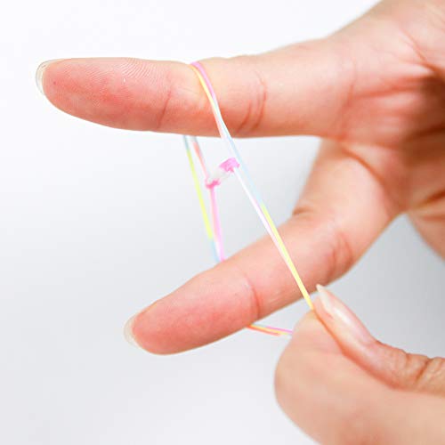 ONECK Caja Pulseras Gomas Bandas de Silicona Para Hacer Pulseras De Colores Bandas Kit para Pulseras(6800 Bandas )
