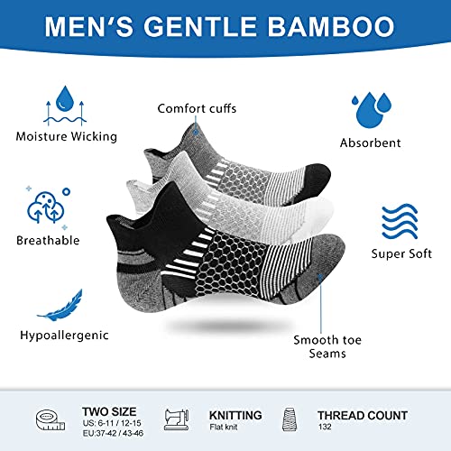 Onmaita Calcetines deportivos para hombres y mujeres, 6 pares de acolchados calcetines deportivos cortos para actividades al aire libre, ocio, trabajo en funcionamiento