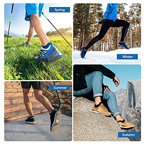 Onmaita Calcetines deportivos para hombres y mujeres, 6 pares de acolchados calcetines deportivos cortos para actividades al aire libre, ocio, trabajo en funcionamiento