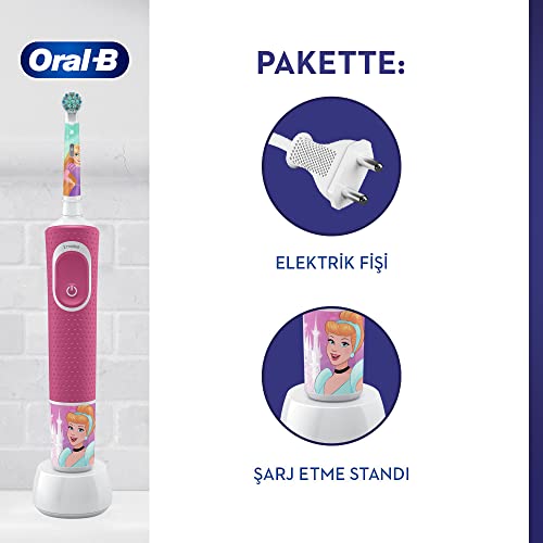 Oral-B Kids - Cepillo Eléctrico De Princesas Con Tecnología De Braun, modelos surtidos, 1 unidad