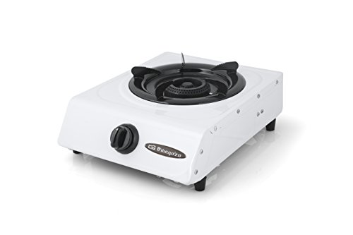 Orbegozo FO 1600 - Hornillo a gas, gas butano o propano, encendido piezoeléctrico, quemador de triple corona, uso exterior, pies antideslizantes