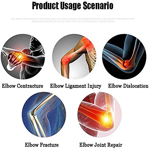 Ortesis, Codo Ajustable Codo Articulado Codo con Bisagra Fijador Ortesis Brazo Soportes Rehabilitación del Manguito Unisex