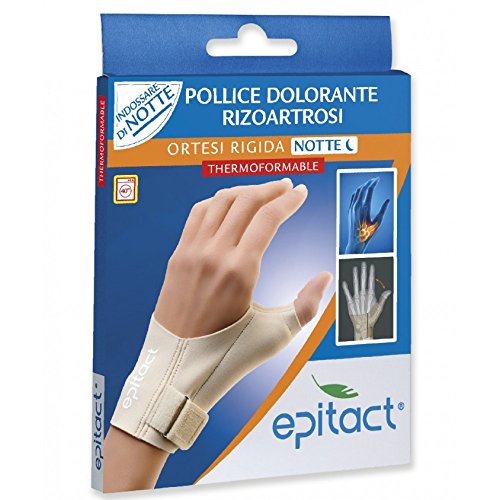 ortesis rígida Epitact Noche soporte correctivo para la mano derecha del pulgar dolorido por Rizoartrosi Tamaño S 1 Pieza
