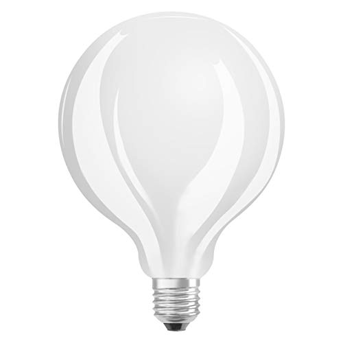 OSRAM LED Star GLOBE125, lámpara LED de filamento mate en forma de globo con 125mm de diámetro, E27, blanco cálido (2700K), 2452 lúmenes, reemplazo para bombillas convencionales de 150W, paquete de 1