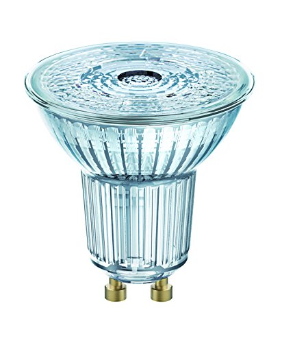 OSRAM LED Star PAR16 Lámpara reflectora de 50 LEDs con ángulo de visión de 36 grados, base GU10, blanco luz diurna (6500K), reemplazo para lámparas convencionales de 50W, paquete de 6