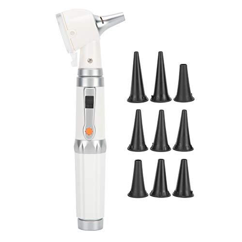 otoscopio con luz profesional, HS ‑ OT10D Otoscopio profesional Otoscopio de diagnóstico óptico Herramientas de examen de comprobación del oído Kit de otoscopio Herramienta de diagnóstico del cuidado