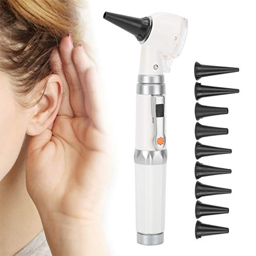 otoscopio con luz profesional, HS ‑ OT10D Otoscopio profesional Otoscopio de diagnóstico óptico Herramientas de examen de comprobación del oído Kit de otoscopio Herramienta de diagnóstico del cuidado