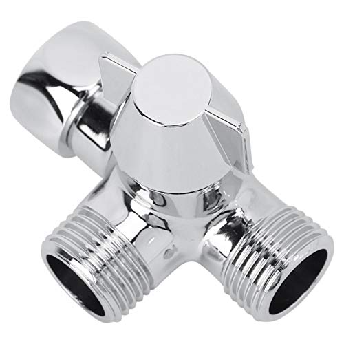 Oumefar Separador de Agua de Carrete de cerámica con desviador de Agua G1 / 2"Divisor de Grifo de Ducha en Forma de T