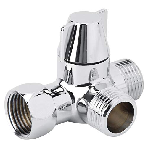 Oumefar Separador de Agua de Carrete de cerámica con desviador de Agua G1 / 2"Divisor de Grifo de Ducha en Forma de T