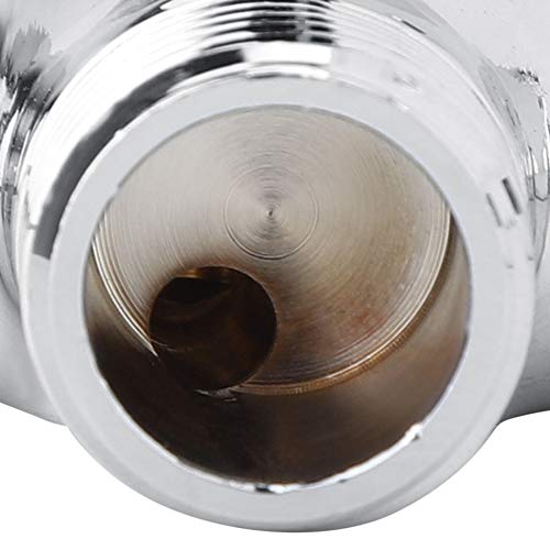 Oumefar Separador de Agua del Carrete de cerámica del Hilo Femenino del Conector de Tres vías del desviador de Agua para el Divisor del Grifo de la Ducha