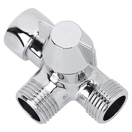 Oumefar Separador de Agua del Carrete de cerámica del Hilo Femenino del Conector de Tres vías del desviador de Agua para el Divisor del Grifo de la Ducha