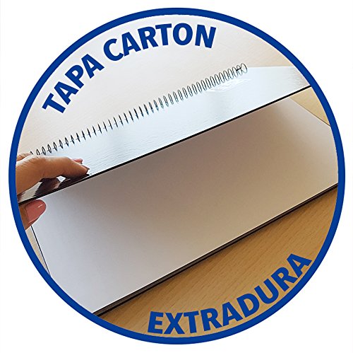 Oxford, Cuaderno A4, cuadricula 5x5, tapa extradura, microperforado, libreta A4 Europeanbook 1, color amarillo