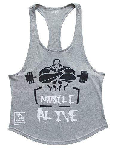palglg Hombres Camisetas De Tirantes Deportivo Gimnasio Fitness Tops Camisetas T-Shirts Algodón