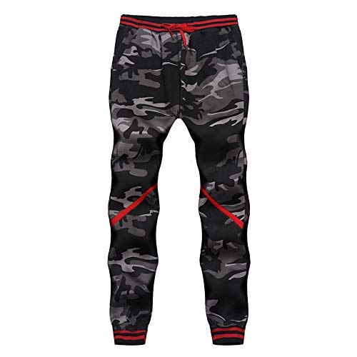 Pantalones De Camuflaje Correa Clásica De Camo Pantalones Basculador Mode Básicos De Los Hombres De Los Hombres Largos De Primavera Aptitud Suelta La Entrepierna De Los Pantalones De La Danza De