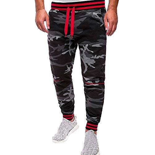 Pantalones De Camuflaje Correa Clásica De Camo Pantalones Basculador Mode Básicos De Los Hombres De Los Hombres Largos De Primavera Aptitud Suelta La Entrepierna De Los Pantalones De La Danza De
