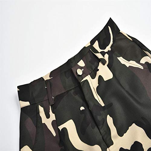 Pantalones Deportivos Pantalones Ocasionales De Las Señoras De Camo Mode Básicos del Camuflaje del Cargo Pantalones Casuales Basculador Hip Hop Pantalones De Chándal De Ropa De Moda De La Roca