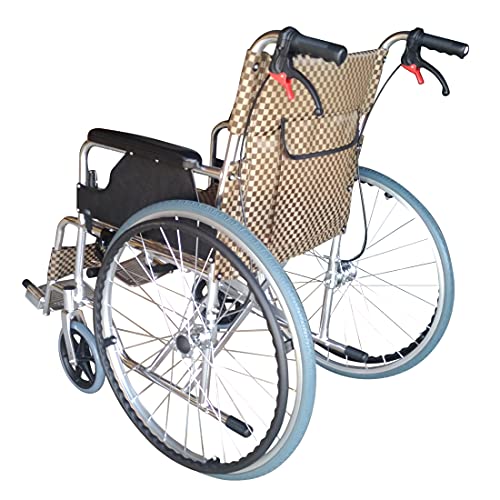Papilioshop POLIRONESHOP Tosca Cochecito plegable autopropulsado Silla de ruedas Aluminio (Oro)