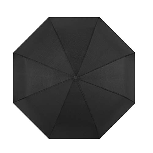 Paraguas 8 Costillas Windproof Umbrella Auto Open Close Golf Umbrella for Niñas Niños Protección UV Compacto Plegable (Color : Brown, Size : Free)
