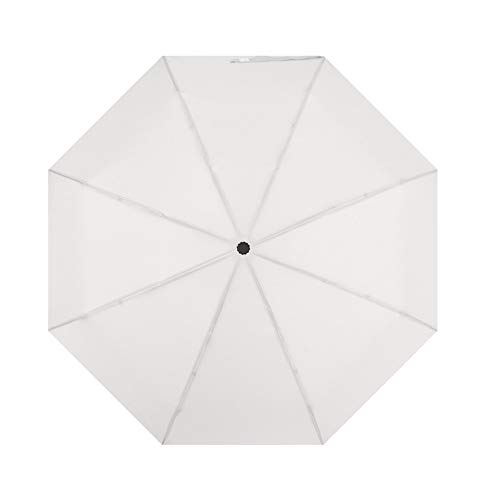 Paraguas 8 Costillas Windproof Umbrella Auto Open Close Golf Umbrella for Niñas Niños Protección UV Compacto Plegable (Color : Brown, Size : Free)