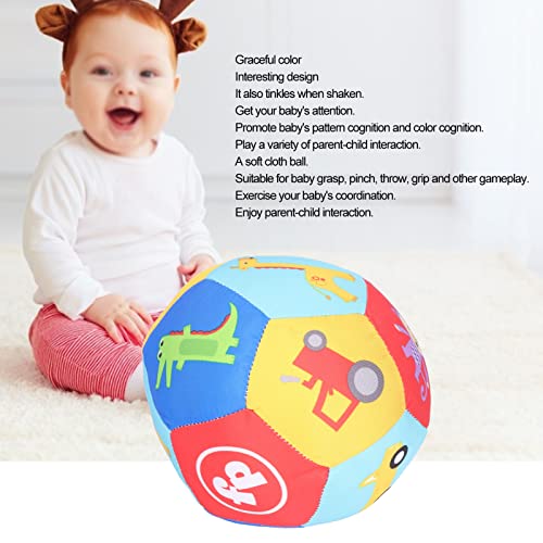 Pelota De Agarre Para Bebés, Paño Suave Multisensorial Para Bebés, Paño Suave Para El Desarrollo, Para Bebés Y Niñas, Niños(Coche de bolas de tela F0855)