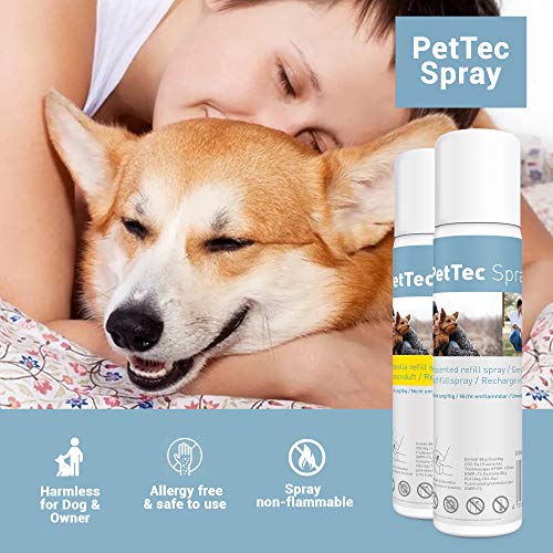 PetTec Spray Made in Germany, Lata de Repuesto para Collares de Entrenamiento, Seguro para Perros y Personas, Respetuoso del Medio Ambiente y Antialérgico, Set de 1 o 3, 75 ml, Citronela o Neutro