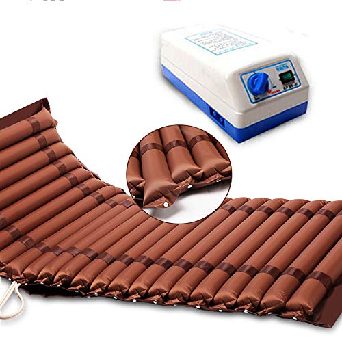PHASFBJ Burbuja de Colchón Anti-decúbito, Colchón Antiescaras con Motor Compresor para Prevencion de Ulceras por Presion Muy Silencioso Colchoneta Antiescaras de Aire Alternante,No Hole