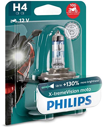 Philips 12342XV+BW X-tremeVision Moto +130% H4 lámpara Faro de Moto