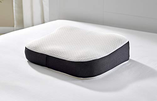 Pikolin Home - Almohada visco antironquidos de firmeza alta con doble funda que posiciona cuello y cabeza para dormir boca arriba