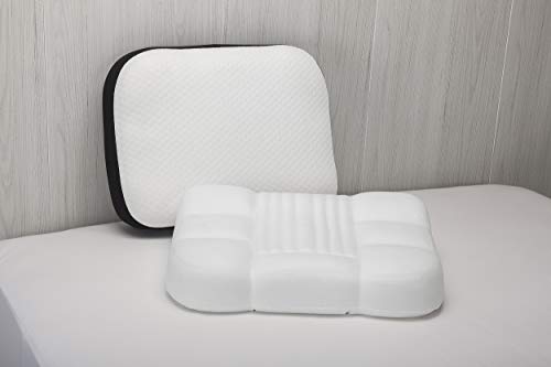 Pikolin Home - Almohada visco antironquidos de firmeza alta con doble funda que posiciona cuello y cabeza para dormir boca arriba