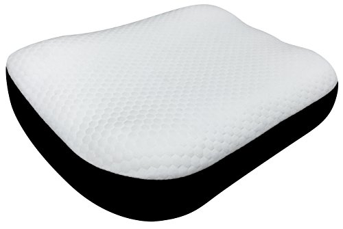 Pikolin Home - Almohada visco antironquidos de firmeza alta con doble funda que posiciona cuello y cabeza para dormir boca arriba