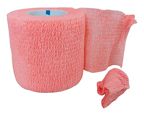 PintoMed - Venda Cohesiva - Naranja - 6 rollos x 5 cm x 4,5 m autoadhesivo flexible vendaje, primeros auxilios, lesiones