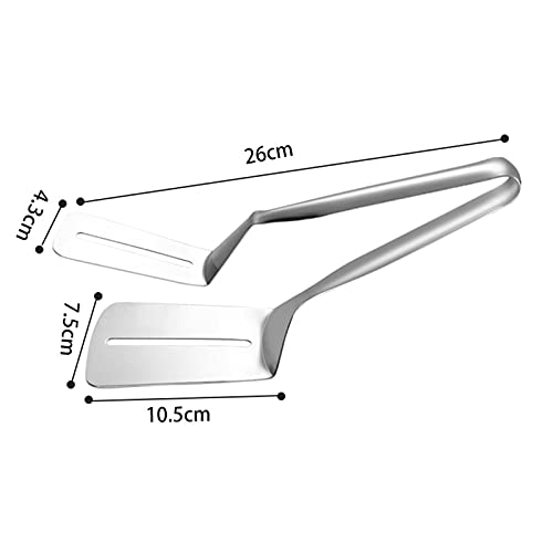 Pinza de cocina multifuncional para alimentos, material de acero inoxidable, que se utiliza para girar y sujetar alimentos, pan, bistec, hamburguesas, pastas, etc.