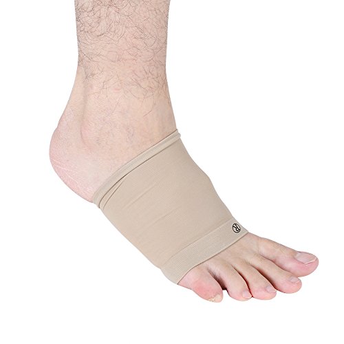 Plantilla de Soporte para el Arco, Masaje de pies de Silicona Plantar Profesional para Hombres y Mujeres, Mangas para el Cuidado del pie calcetín con Almohadilla de Gel de Confort