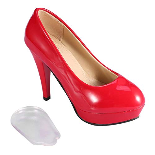 Plantillas Talón Gel - Inserciones de Calzado para la Fascitis Plantar, Dolor de Talón, Espolón óseo y Dolor de Aquiles - Soporte para Almohadilla y Amortiguador Corrección de Las Pi