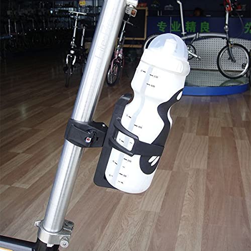 Portavasos de Bicicleta,Saijer 360 Grados Rotación Portabotellas para Bicicleta Liberación Rápida Portabidón con Botón Posavasos Trolley Silla de Ruedas para Cochecito de Bebé (3 pcs)