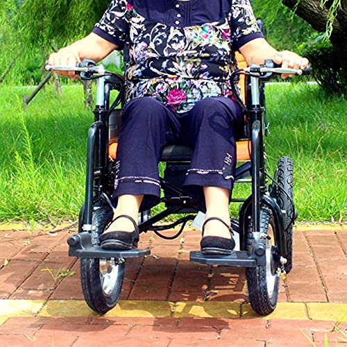 Power Plegable Wheelchair，Silla de Ruedas Minusvalidos Plegable Ligero Silla Ruedas Electrica Completamente Automatico Multifunción Mayor Andadores for Ancianos Portátil (Color : A)