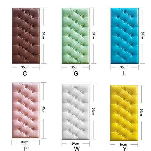 PowerBH Decoración del hogar Pegatinas de Pared Autoadhesivas Estéreo 3D Grueso Tatami Anti-colisión Estera de Pared DIY Decoración para el hogar Dormitorio de los niños Cojín