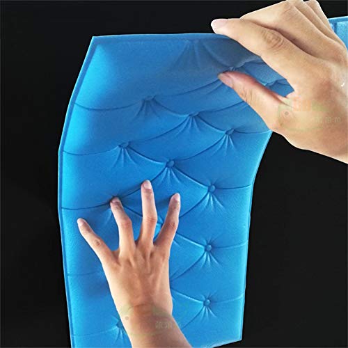 PowerBH Decoración del hogar Pegatinas de Pared Autoadhesivas Estéreo 3D Grueso Tatami Anti-colisión Estera de Pared DIY Decoración para el hogar Dormitorio de los niños Cojín