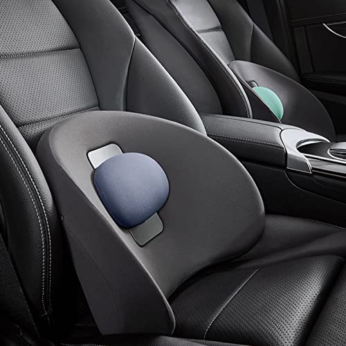 PPBB Almohada de Soporte Lumbar Cojín de Espuma viscoelástica, Almohada ergonómica Ajustable para el Dolor de Espalda para Silla de Oficina, Asiento de automóvil, Silla de Oficina y hogar,Rosado