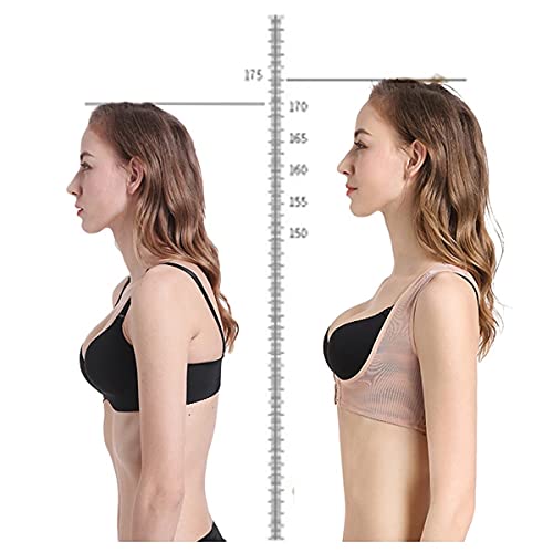 PQQ Corrector de Postura para Mujer, alisador de Espalda, Soporte Invisible y Sujetador enderezado, Entrenador de Postura cómodo (Color : Black, Size : XXL)
